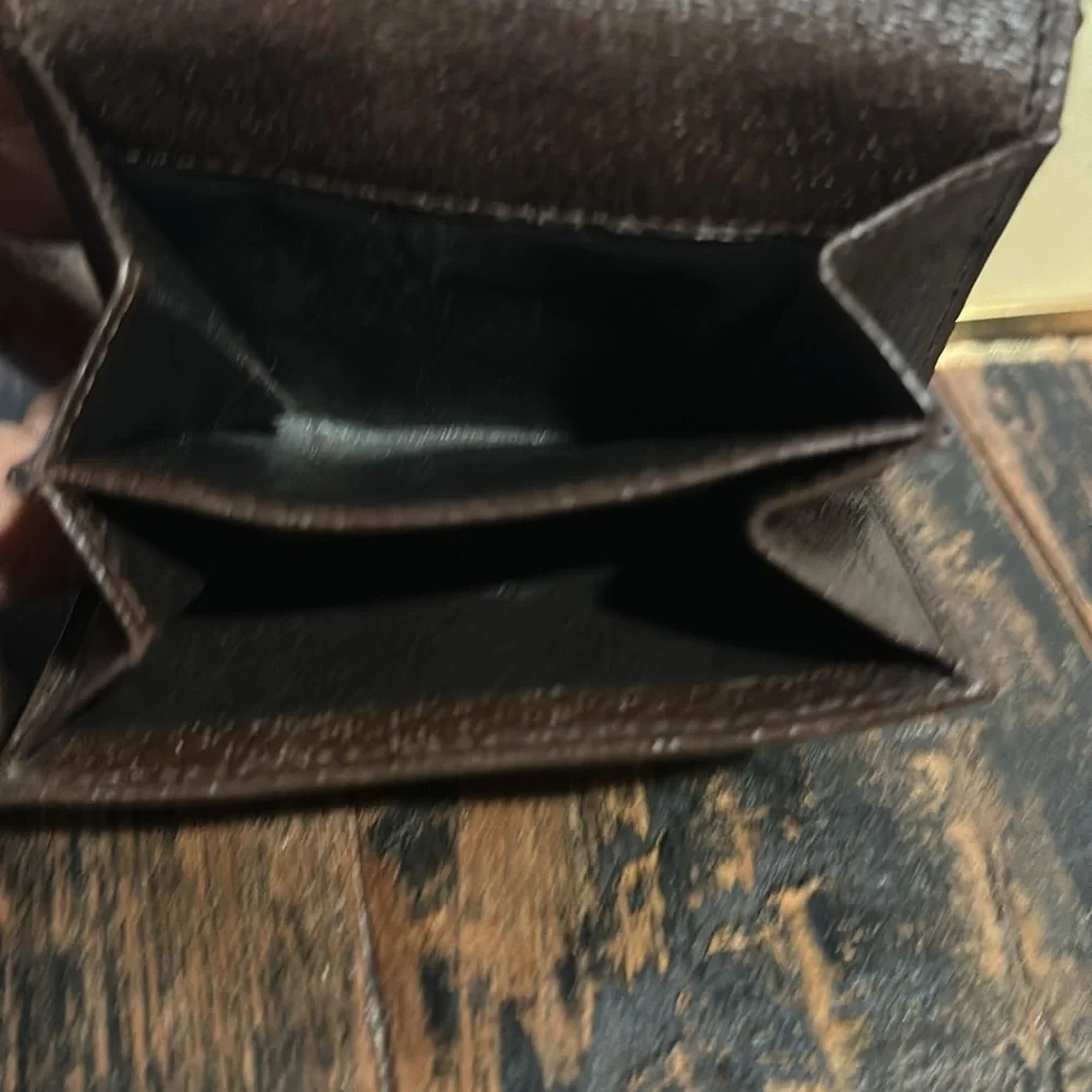 Gucci GG Canvas Leather Bifold Wallet Brown - Picture 7 of 7